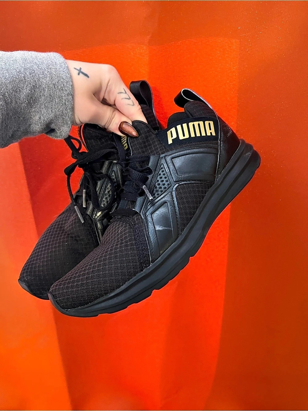 Puma Ignite Limitless Black Athletic Sneakers